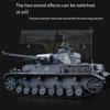 Ssccgym TK7.0 Remote Control Tank Germany GE Panzer IV RC Tanks Battle War Military Vehicle Simulation Smoke Emission Sound Effect Collection 1/16 Scale (Grey Standard RC Tank) view 4