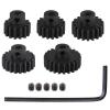0.8M Hardened Steel Pinion Gear Set 1/8 inch 3.175mm Hole 14T 16T 18T 20T 22T with Hex Key for RC Brushless Brush Motor RC Car Upgrade(Compatible with 0.8 Metric Pitch) view 1