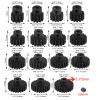 0.8M Hardened Steel Pinion Gear Set 1/8 inch 3.175mm Hole 14T 16T 18T 20T 22T with Hex Key for RC Brushless Brush Motor RC Car Upgrade(Compatible with 0.8 Metric Pitch) view 2
