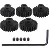 0.8M Hardened Steel Pinion Gear Set 1/8 inch 3.175mm Hole 20T 21T 22T 23T 24T with Hex Key for RC Brushless Brush Motor RC Car Upgrade(Compatible with 0.8 Metric Pitch) view 1