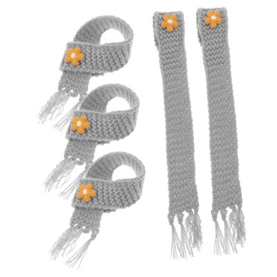 Hohopeti 5pcs Mini Knitting Doll Scarf Cute Decorative Scarves for Dolls Accessories for Craft Enthusiasts and Home Decor