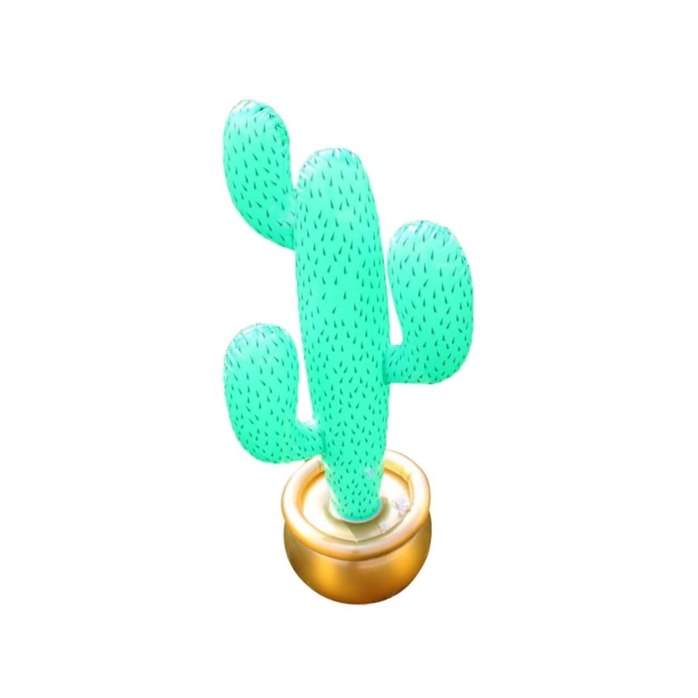 Alipis Inflatable Cactus Decor for Beach Parties Cactus Pool Float for Hawaiian Festivals Lightweight Material Creative Shape for Events and Decorations