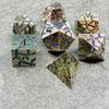 Sage's Portal Warp Stones Metal DND Dice 7 Piece Polyhedral Dice Set for DND TTRPG Dungeons and Dragons Pathfinder (Antique Silver Galaxy) view 1