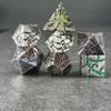 Sage's Portal Warp Stones Metal DND Dice 7 Piece Polyhedral Dice Set for DND TTRPG Dungeons and Dragons Pathfinder (Antique Silver Galaxy) view 2