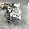 Sage's Portal Warp Stones Metal DND Dice 7 Piece Polyhedral Dice Set for DND TTRPG Dungeons and Dragons Pathfinder (Antique Silver Galaxy) view 3