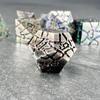 Sage's Portal Warp Stones Metal DND Dice 7 Piece Polyhedral Dice Set for DND TTRPG Dungeons and Dragons Pathfinder (Antique Silver Galaxy) view 4
