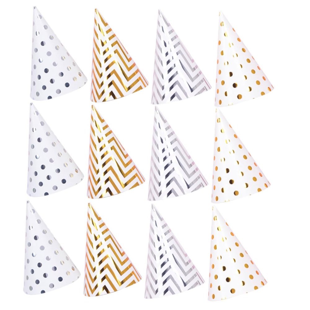 UPKOCH 20pcs Birthday Party Cone Hats for Boy Girl Happy Birthday Headwear Lightweight Paper Caps for Celebrations for Boys and Girls Fun Festive Decorations