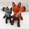 3D Printed Fox - Made to Order Articulated Multicolor Fidget Figure, Giant (Light Orange) view 4
