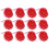 PATIKIL Dance Scarves, 12 Pcs Square Juggling Scarves 24 by 24 Inches for Play Magic Music Activity Juggling Dressing, Watermelon Red view 1