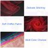 PATIKIL Dance Scarves, 12 Pcs Square Juggling Scarves 24 by 24 Inches for Play Magic Music Activity Juggling Dressing, Watermelon Red view 3