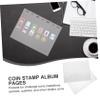 SHINEOFI 10sheets Stamp Collecting Pages Loose-Leaf Album Replacement for Stamps Coins Banknotes Material for Organized Storage No Outer Shell view 2