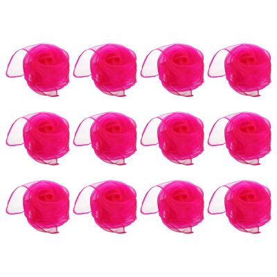 PATIKIL Dance Scarves, 12 Pcs Square Juggling Scarves 24 by 24 Inches for Play Magic Music Activity Juggling Dressing, Fluorescent Red