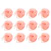 PATIKIL Dance Scarves, 12 Pcs Square Juggling Scarves 24 by 24 Inches for Play Magic Music Activity Juggling Dressing, Peach view 1