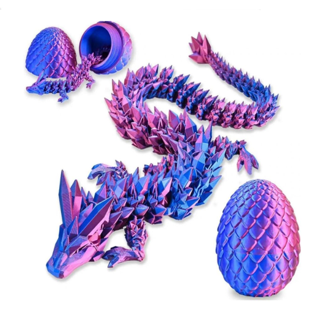Fuisylr 3D Printed Dragon Easter Egg,Basket Essentials Stuffers,Prefilled Easter Egg Filled with Toy,Basket Stuffers.Fidget Toy for Kid boy