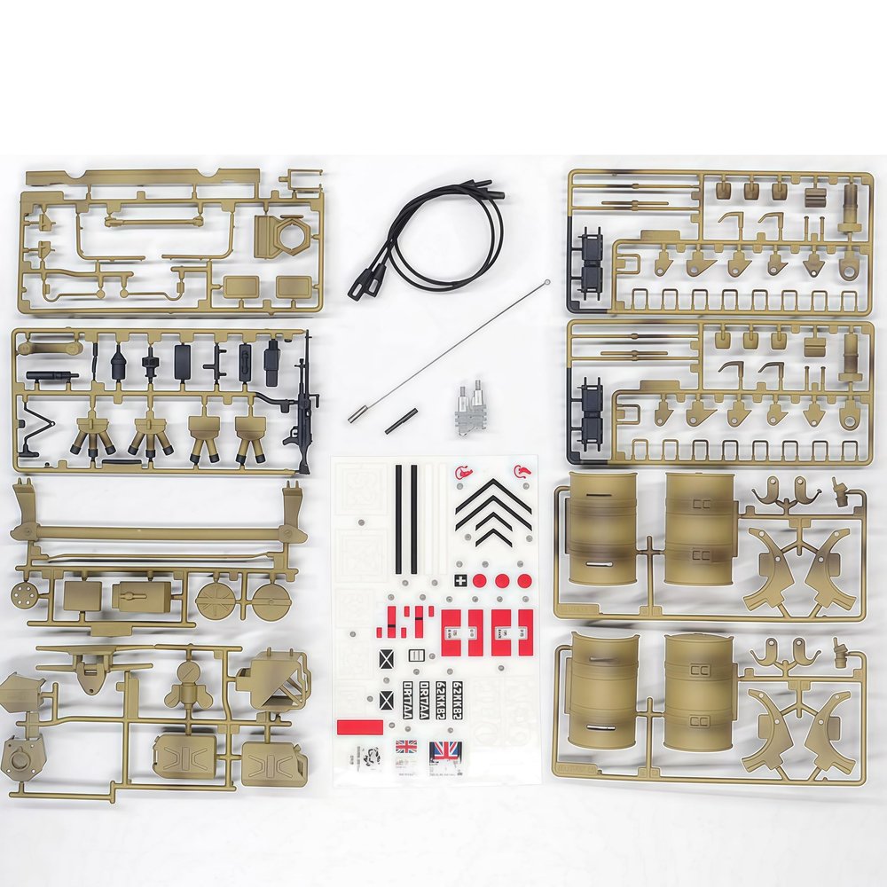 DIY Plastic Decoration Accessory Bag for Heng Long 3908 1/16 RC Battle Tanks British Challenger II Spare Parts