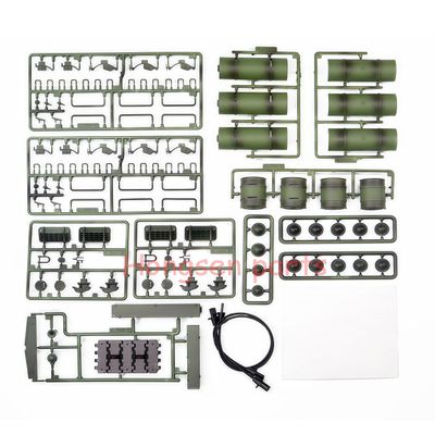 JIAFANRC DIY Plastic Decoration Accessory Bag for HL HENGLONG 3909/3909-1 1/16 RC Tank Russia T-34/85 Spare Parts