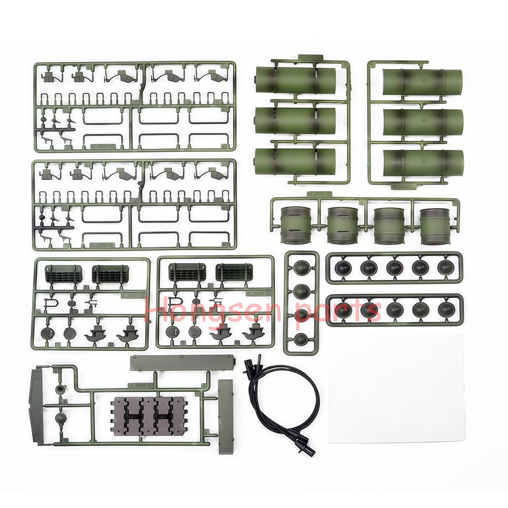 JIAFANRC DIY Plastic Decoration Accessory Bag for HL HENGLONG 3909/3909-1 1/16 RC Tank Russia T-34/85 Spare Parts