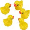 Pxiryanlow 5pcs Yellow Mini Resin Ducks Miniature Ducks,Duckling Miniature Ornament Tiny Ducks Figures for Slime Charms DIY Craft Fairy Garden Decoration Dollhouse Accessories view 1