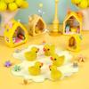 Pxiryanlow 5pcs Yellow Mini Resin Ducks Miniature Ducks,Duckling Miniature Ornament Tiny Ducks Figures for Slime Charms DIY Craft Fairy Garden Decoration Dollhouse Accessories view 3