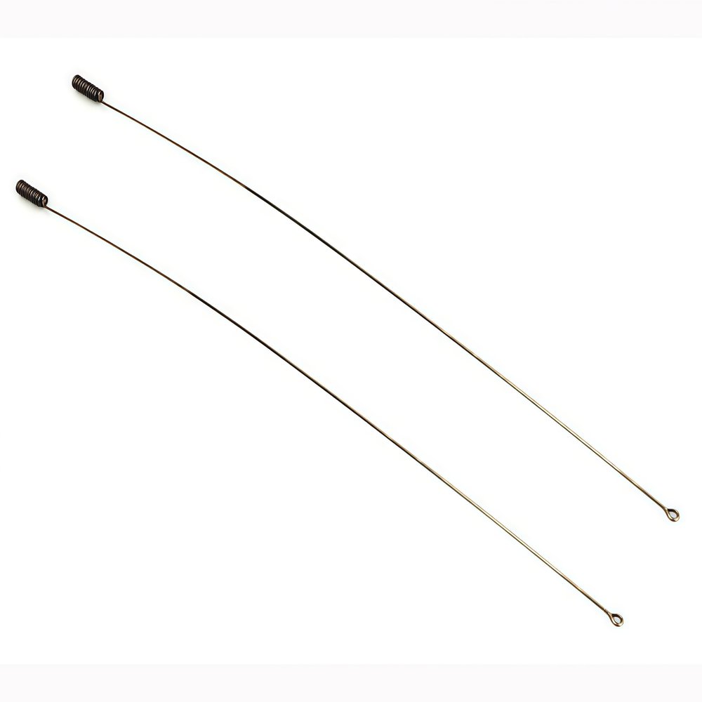 Received Antenna Spring Whip 2pcs Universal Spare Parts for 1/16 Heng Long RC Tank Model, 33cm 2pcs