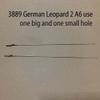 Metal Realistic Antenna Accessories 22.2CM Big&Small Hole 2pcs for Henglong 1/16 RC Tank 3889 German Leopard 2A6 view 3