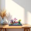 Alizdd Micro Building Blocks SetsChinese Zen Garden Architecture and Cherry Blossom Bonsai Tree Building Toys for AdultsJapanese Sakura House ModelCreative Mini Bricks Gift for Kids 14+2280 PCS view 2