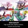 Alizdd Micro Building Blocks SetsChinese Zen Garden Architecture and Cherry Blossom Bonsai Tree Building Toys for AdultsJapanese Sakura House ModelCreative Mini Bricks Gift for Kids 14+2280 PCS view 3