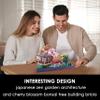 Alizdd Micro Building Blocks SetsChinese Zen Garden Architecture and Cherry Blossom Bonsai Tree Building Toys for AdultsJapanese Sakura House ModelCreative Mini Bricks Gift for Kids 14+2280 PCS view 4