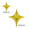 10 Pcs Gold Star Balloon 26 inch Gold Balloons 10 inch mini Star Ballooon for New Years Decorations 2025 Wedding Birthday Party Decorations Supplies view 2