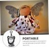 BESTonZON 1set Clear Mini Doll Storage Bag Portable Display Case for Collectibles Lightweight Carrying Pouch for Dolls and Figures Stylish and Easy to Use view 2