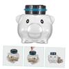 Abaodam Digital Counting Piggy Bank Cartoon Pig Shape Money Box for Boys and Girls Safe Material Lid for Saving Goals and Creating Artistic Atmosphere view 3