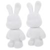 Abaodam Cute Unfinished Bunny Piggy Bank Decorate Your Own Coin Bank Present for Boys and Girls view 1