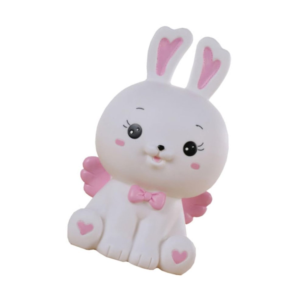 Abaodam Adorable Bunny Coin Bank Cute Rabbit Money Jar for Boy Girl Home Adorn for Saving Coins Birthdays and Year Celebrations