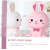 Abaodam Adorable Bunny Coin Bank Cute Rabbit Money Jar for Boy Girl Home Adorn for Saving Coins Birthdays and Year Celebrations view 4