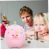 Abaodam Lovely Pig Bank Unbreakable Creative Piggy Bank for Boys and Girls Adults Capacity Desktop Decor for Bedroom Living Room Office Birthdays and Holidays view 2