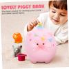 Abaodam Lovely Pig Bank Unbreakable Creative Piggy Bank for Boys and Girls Adults Capacity Desktop Decor for Bedroom Living Room Office Birthdays and Holidays view 3