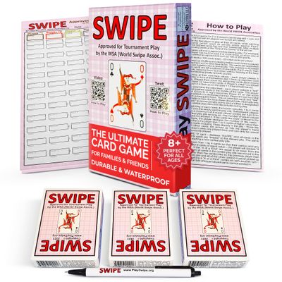 3Z Living Swipe Card Game - Fun & Strategy for Teens, Adults, Seniors - 2 to 8 Players, Also Available in 2 Game Swipe Multi-Pack