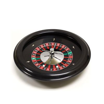 GeRRiT Roulette Sets 1pc Russian Double Zero Roulette Premium Bakelite Roulette Wheel Perfect for Family Game Night Party Games, 18in