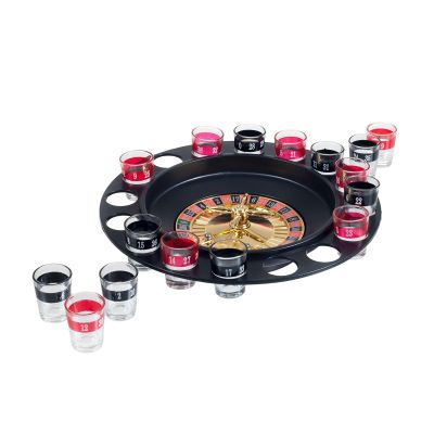GeRRiT Roulette Sets 1pc Roulette Casino Drinking Game Russian Roulette Spinning and Drinking Roulette Perfect for Family Game Night Party Games, 29cm