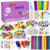 2000 Pcs DIY Arts and Crafts Supplies Kit for Kids - Kids Craft Kits Art Supplies Material Set with Pipe Cleaner All in 1 Crafting Collage Activity for Toddlers Gifts Toys Age 5 6 7 8 9 Year Old Girls view 1