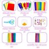 2000 Pcs DIY Arts and Crafts Supplies Kit for Kids - Kids Craft Kits Art Supplies Material Set with Pipe Cleaner All in 1 Crafting Collage Activity for Toddlers Gifts Toys Age 5 6 7 8 9 Year Old Girls view 3