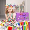 2000 Pcs DIY Arts and Crafts Supplies Kit for Kids - Kids Craft Kits Art Supplies Material Set with Pipe Cleaner All in 1 Crafting Collage Activity for Toddlers Gifts Toys Age 5 6 7 8 9 Year Old Girls view 4
