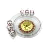 GeRRiT Roulette Sets Roulette Drinking Game KTV Turntable Drinkware with 6 Wine Glass Turntable Game Turntable Entertainment for Game Night Party Games view 3