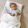 MakeMake Organics GOTS Certified Cotton Nap Mat with Detachable Pillow for Kids-Soft Microfiber Sleeping Bag for Toddlers, Boys, Girls - Ideal for Daycare, Preschool, Kindergarten-20 x50 - Dotty view 1