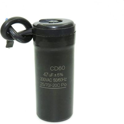 Electronic Accessories Capacitor kit 330V AC Refrigerator Electronic Starter Start Capacitor 47UF 64UF 75UF 80UF 88-108UF 50HZ 60Hz Refrigerator Compressor Start Capacitor capacitors (Color : 47uf)