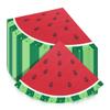 100Pcs Watermelon Napkins, Disposable Watermelon Slices Napkins, Picnic Napkins for Kids Baby Shower Summer Tropical Fruit Watermelon Party Supplies, 13 x 13 Inches view 1