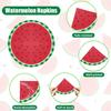 100Pcs Watermelon Napkins, Disposable Watermelon Slices Napkins, Picnic Napkins for Kids Baby Shower Summer Tropical Fruit Watermelon Party Supplies, 13 x 13 Inches view 3