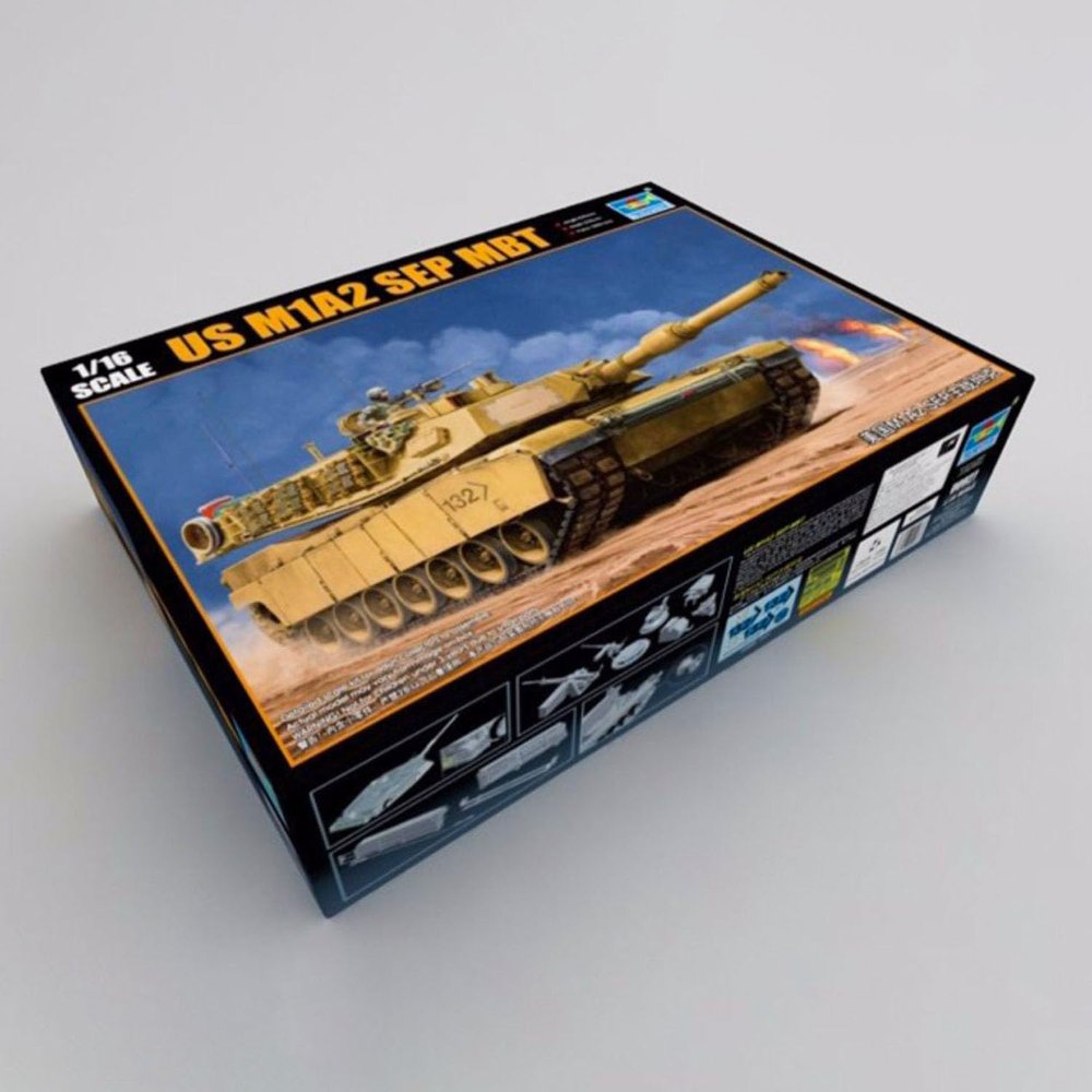 TOUCAN RC HOBBY Trumpeter 00927 1/16 US M1A2 SEP MBT Military Main Battle Tank Model Armored Car,US in Stock