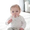 Dr. Brown's Flexees Gray & Blue Bunny 100% Silicone Baby Teethers, BPA Free, for 3 Months+ Babies view 4