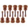 Luxshiny Miniature Guitar Model 1.37X0.51X0.19In Resin Dollhouse Musical Instrument Decoration for Mini House Crafts Photo Props view 1